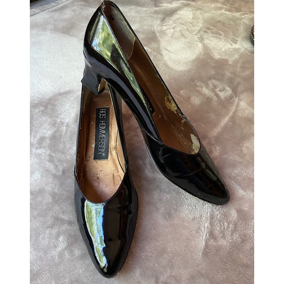 🎉Ros Hommerson Patent Leather Heel, Size 8N, Black - Picture 1 of 4
